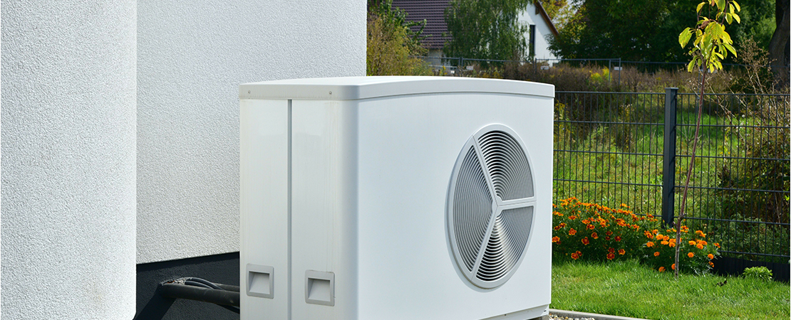 Wärmepumpe, Klimaanlage, Luftwärmepumpe für Heizung und Warmwasser