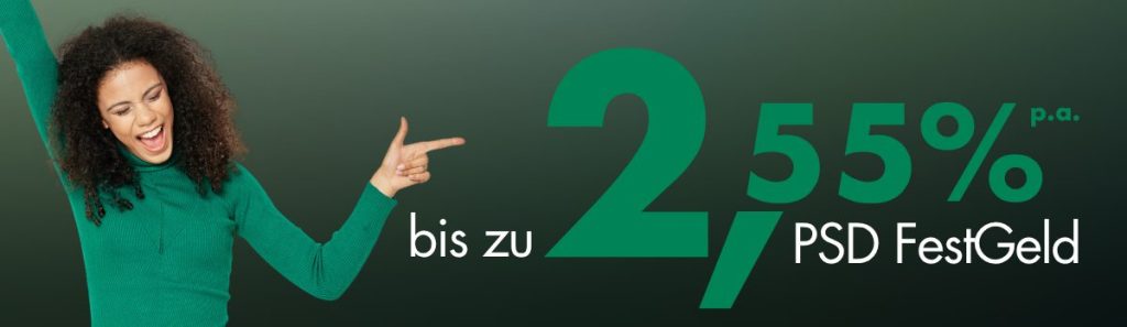 Festgeld 2,55 Prozent